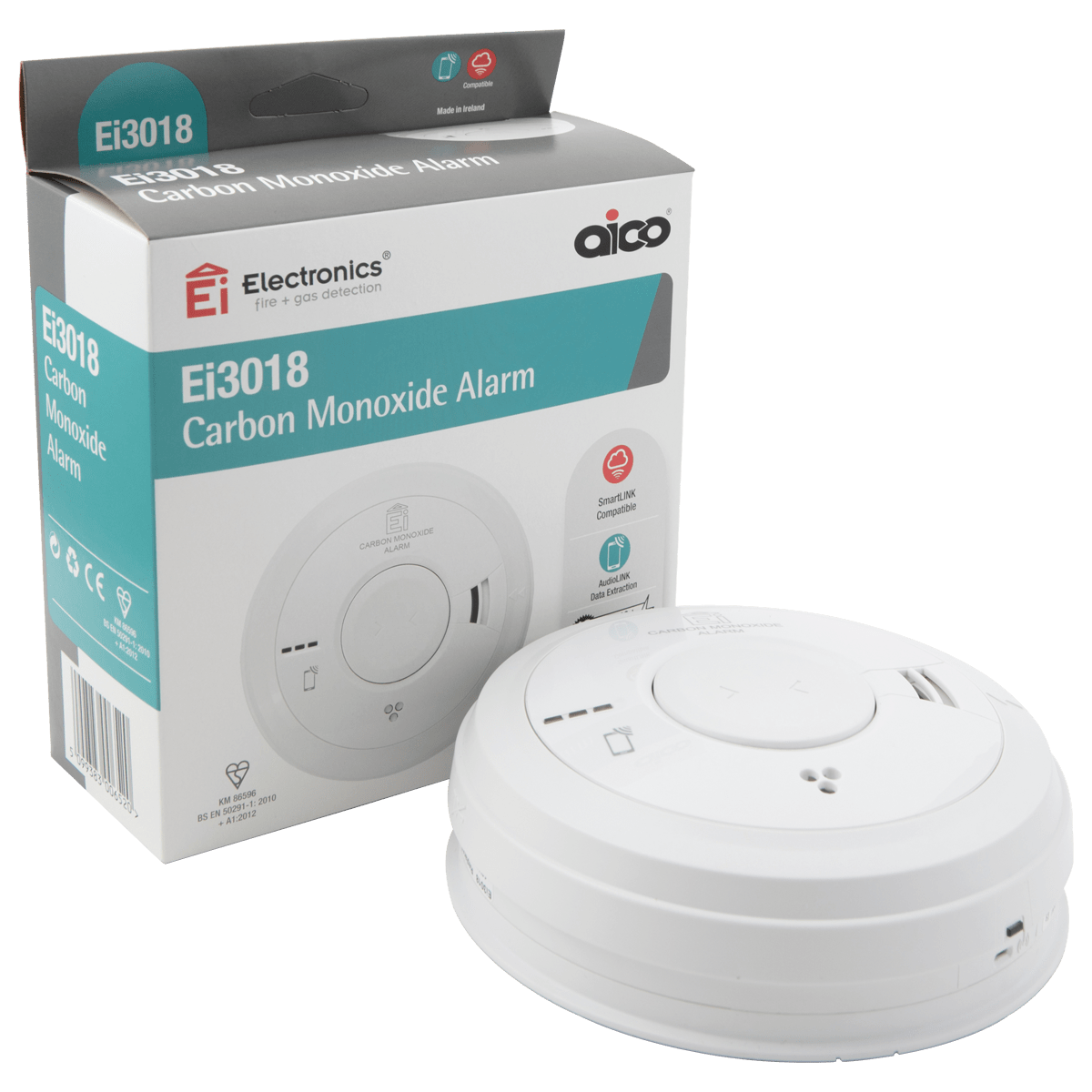 AICO-Ei3018 detector de monóxido de carbono 230V con tecnología Co/gas de red Exp 2032/2033 